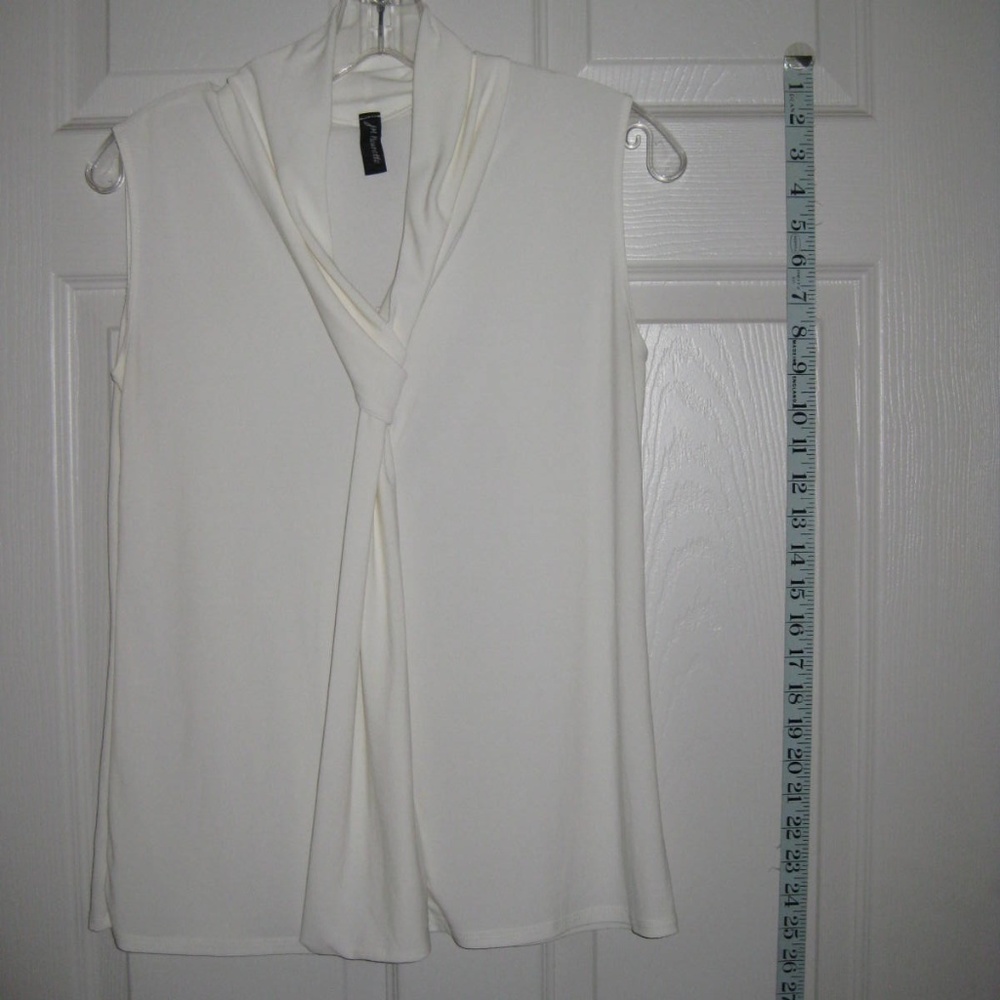 White Poly/Spandex Work Blouse